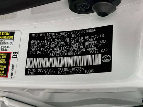 Used 2020 Lexus ES 350 F Sport w/ Accessory Package FWD image 34