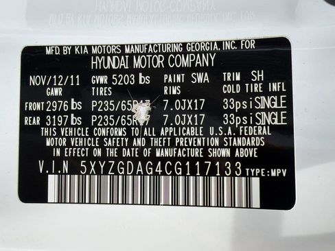 Used 2012 Hyundai Santa Fe GLS AWD/4WD image 20