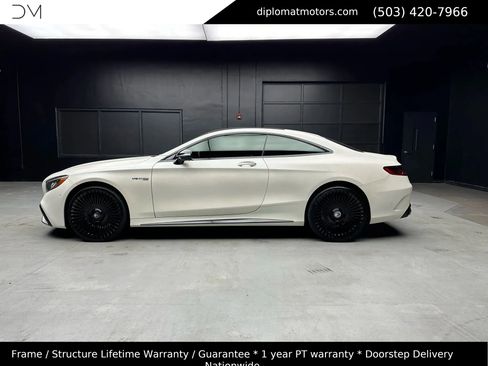 Used 2019 Mercedes-Benz S 63 AMG 4MATIC Coupe w/ Carbon Fiber Exterior Package image 3