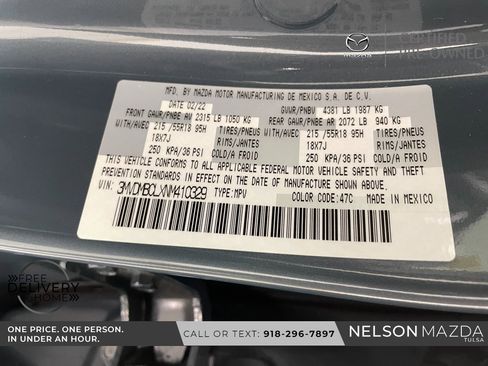 Certified 2022 MAZDA CX-30 AWD 2.5 S w/ Preferred Package image 52