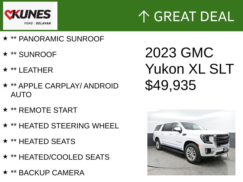Used 2023 GMC Yukon XL SLT w/ SLT Luxury Package AWD/4WD image 2