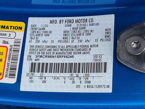 New 2025 Ford Bronco Sport Big Bend w/ Convenience Package AWD/4WD image 11