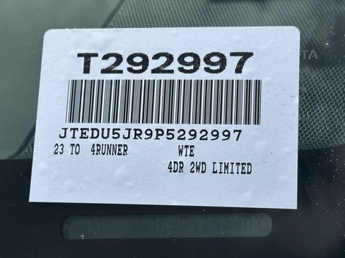 Certified 2023 Toyota 4Runner Limited RWD image 15