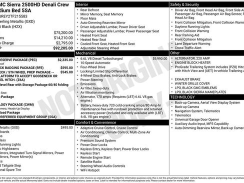 New 2026 GMC Sierra 2500 Denali w/ Denali Reserve Package AWD/4WD image 46