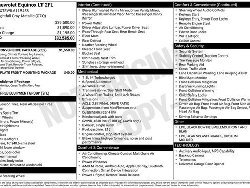 Used 2020 Chevrolet Equinox LT w/ Driver Convenience Package image 36