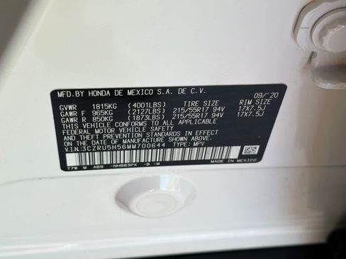 Used 2021 Honda HR-V EX image 33