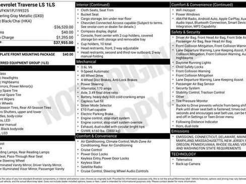 Used 2023 Chevrolet Traverse LS image 2