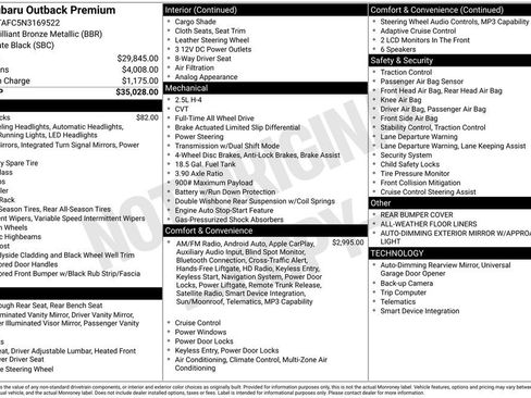 Used 2022 Subaru Outback Premium image 41