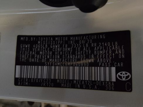 Used 2021 Toyota Corolla SE FWD image 33