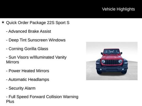 Used 2025 Jeep Wrangler Unlimited Sport AWD/4WD image 8