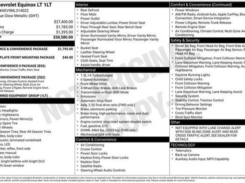 Used 2022 Chevrolet Equinox LT FWD image 9