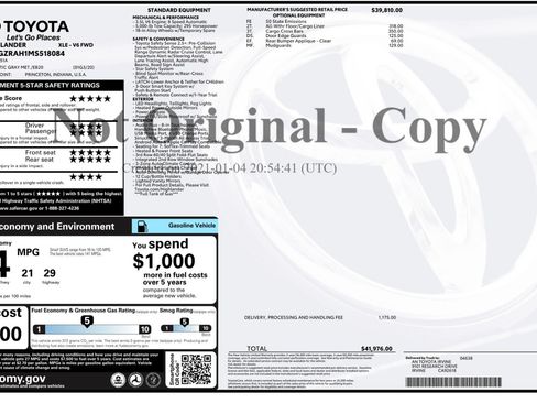 Used 2021 Toyota Highlander XLE FWD image 51