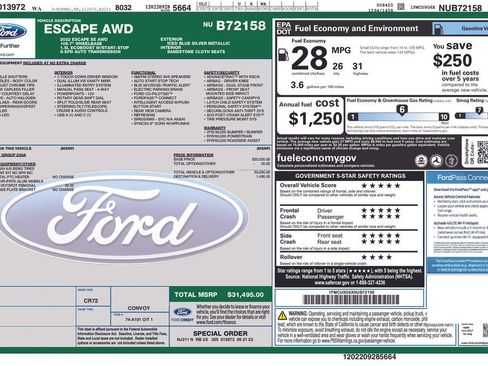 Certified 2022 Ford Escape SE image 31