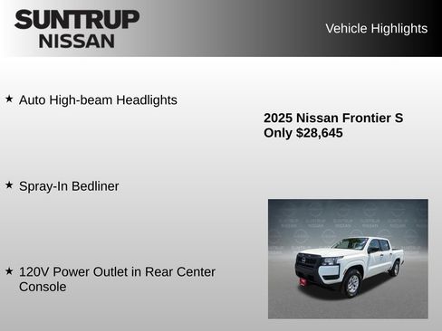 Used 2025 Nissan Frontier S w/ S Utility Package RWD image 16