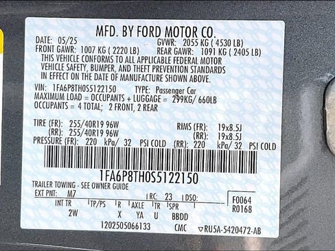 New 2025 Ford Mustang Coupe image 13