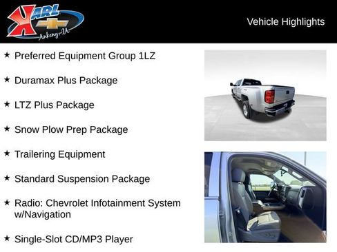 Used 2019 Chevrolet Silverado 3500 LTZ w/ Duramax Plus Package AWD/4WD image 2