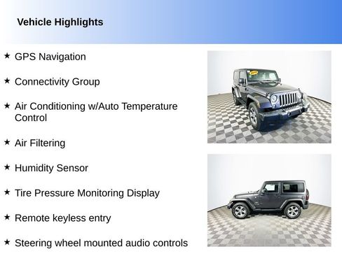 Used 2018 Jeep Wrangler Sahara w/ Connectivity Group AWD/4WD image 2