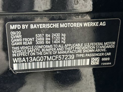 Used 2021 BMW 530e w/ Convenience Package RWD image 20