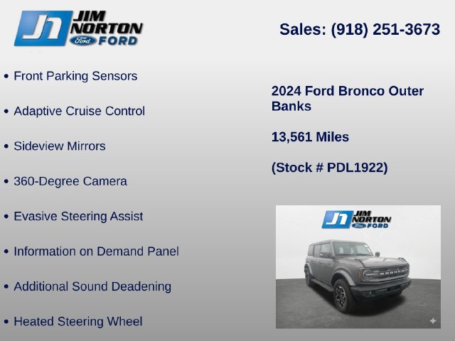 Used 2024 Ford Bronco Outer Banks AWD/4WD image 15