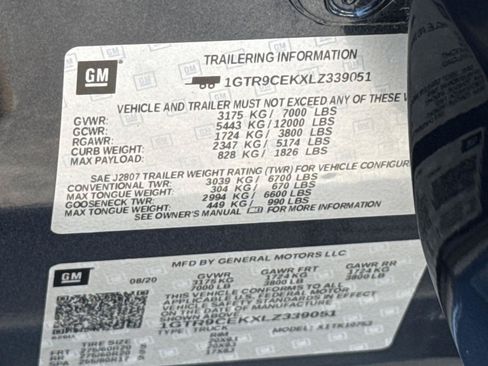 Used 2020 GMC Sierra 1500 Elevation w/ Elevation Value Package AWD/4WD image 10