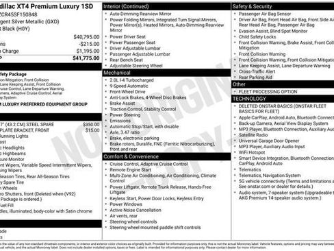 Certified 2025 Cadillac XT4 Premium Luxury FWD image 32