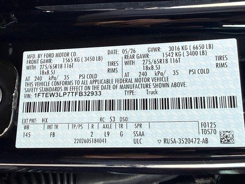 New 2026 Ford F150 XLT w/ Equipment Group 302A MID AWD/4WD image 21
