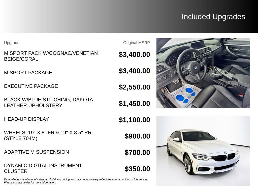 Used 2019 BMW 440i Gran Coupe w/ M Sport Package RWD image 5
