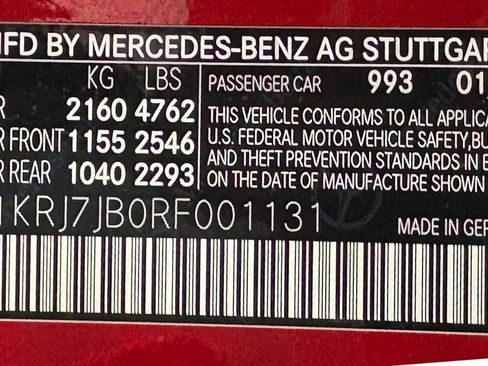 Certified 2024 Mercedes-Benz AMG GT 63 image 39