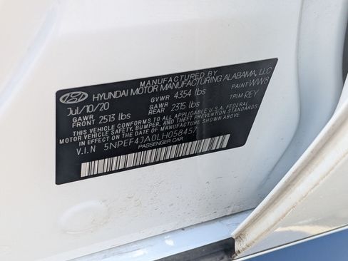 Used 2020 Hyundai Sonata SEL w/ Convenience + Sunroof Package FWD image 35