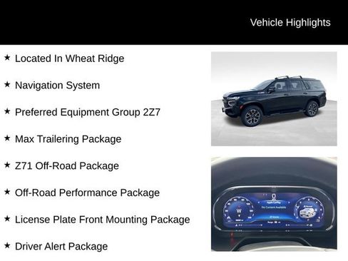 Used 2023 Chevrolet Tahoe Z71 w/ Z71 Off-Road Package image 8