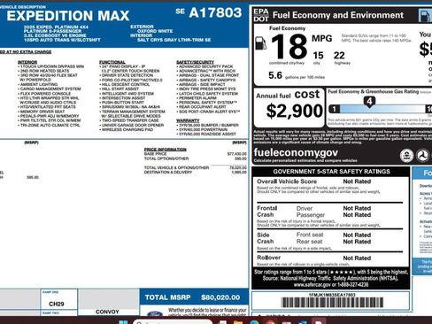 Used 2025 Ford Expedition Max Platinum AWD/4WD image 4