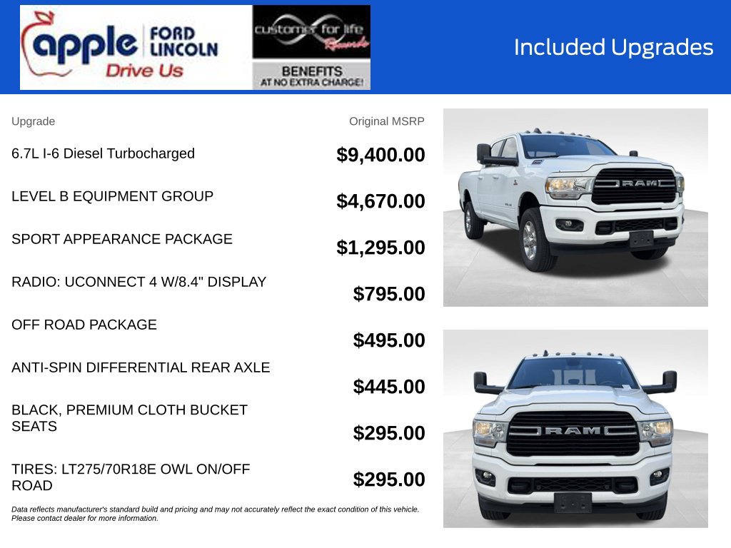 Used 2021 RAM 2500 Big Horn w/ Level B Equipment Group AWD/4WD image 4