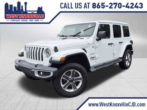 Used 2021 Jeep Wrangler Unlimited Sahara w/ LED Lighting Group AWD/4WD image 1