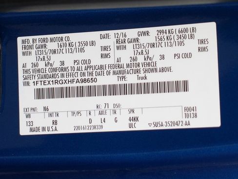 Used 2017 Ford F150 Raptor w/ Equipment Group 802A Luxury image 58