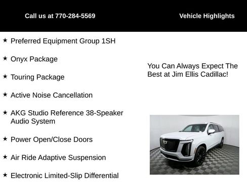 Certified 2026 Cadillac Escalade ESV Platinum Sport w/ LPO, ONYX Package AWD/4WD image 6