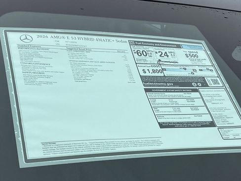New 2026 Mercedes-Benz E 53 AMG e 4MATIC Sedan image 29