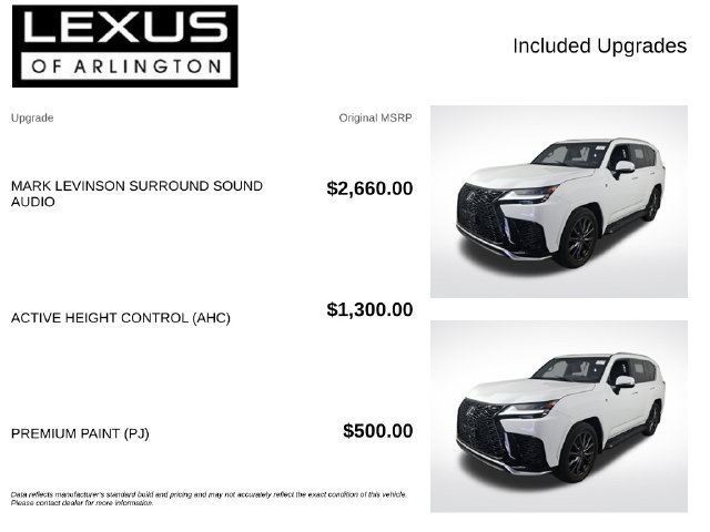Used 2024 Lexus LX 600 F Sport AWD/4WD image 4