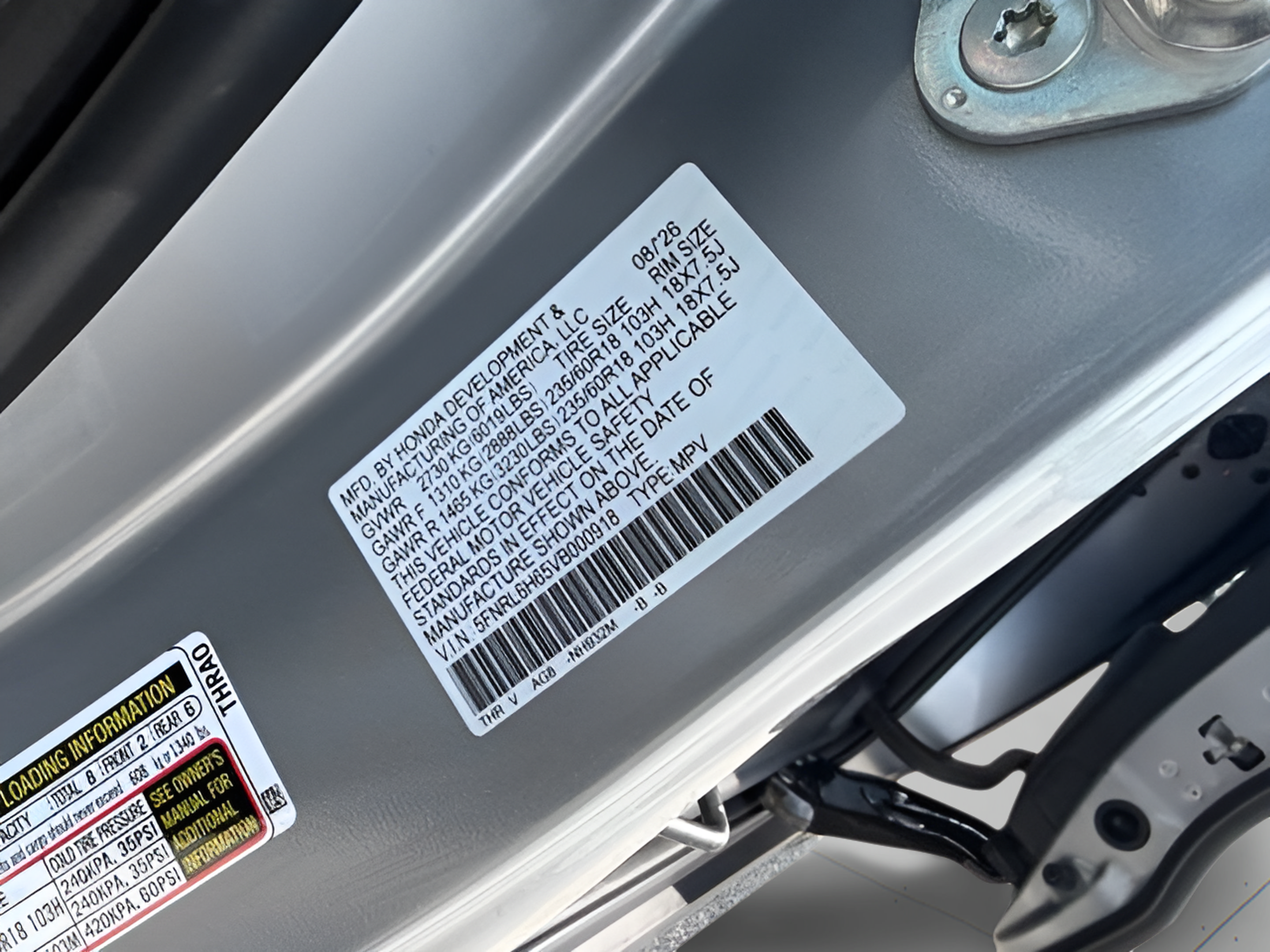 New 2027 Honda Odyssey EX-L image 34
