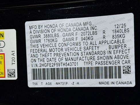 New 2026 Honda Civic Sport image 29