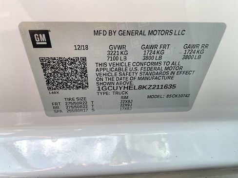 Used 2019 Chevrolet Silverado 1500 High Country w/ High Country Premium Package image 39