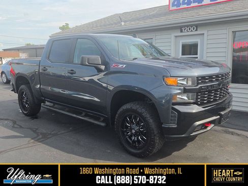 Used 2021 Chevrolet Silverado 1500 Custom Trail Boss w/ LPO, Dark Essentials Package AWD/4WD image 1