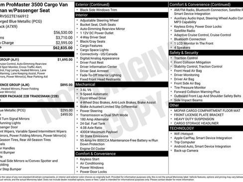 New 2026 RAM ProMaster 3500 w/ Safety Group image 3