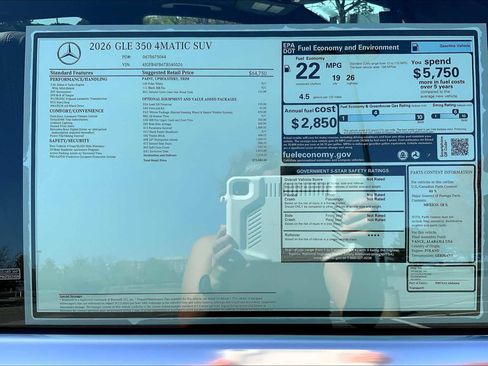 New 2026 Mercedes-Benz GLE 350 GLE 350 image 26