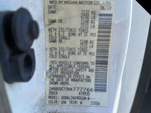 Used 2019 Nissan Frontier S w/ Work Truck Package image 10