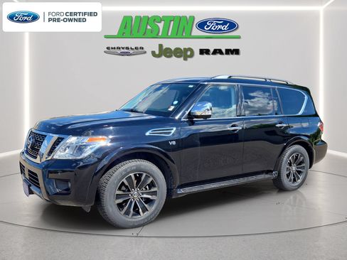 Used 2019 Nissan Armada Platinum w/ Captain's Chairs Package AWD/4WD image 1