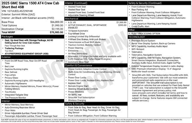 Used 2025 GMC Sierra 1500 AT4 AWD/4WD image 13