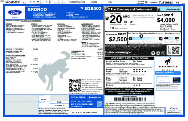 New 2026 Ford Bronco Outer Banks AWD/4WD image 4