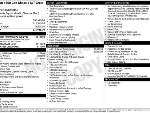 Used 2022 RAM 4500 SLT w/ Quick Order Package 2YG SLT image 9