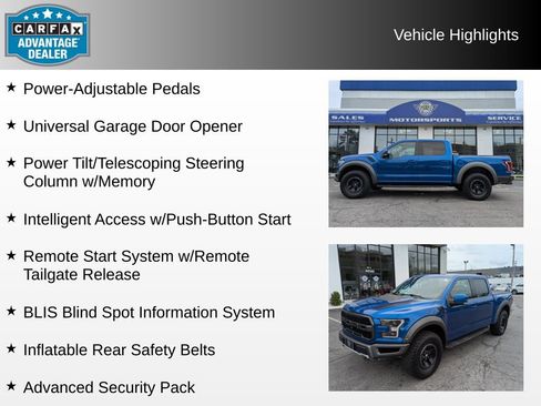 Used 2018 Ford F150 Raptor w/ Equipment Group 802A Luxury AWD/4WD image 8