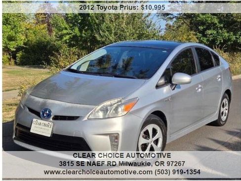 Used 2012 Toyota Prius Four w/ Deluxe Solar Roof Pkg image 5